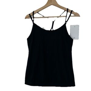 Athleta Black Built in Sports Bra Tank Sz. 36 B/C